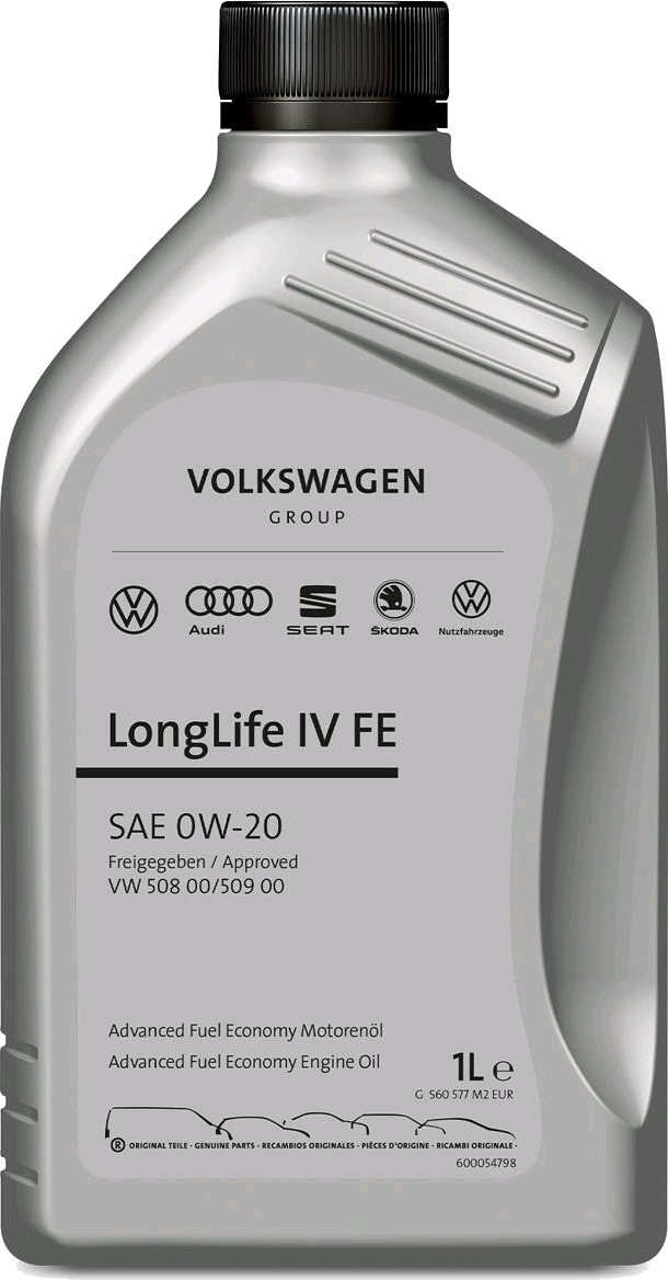 Моторное масло VW 0W20 VW GROUP LONGLIFE IV FE 1L