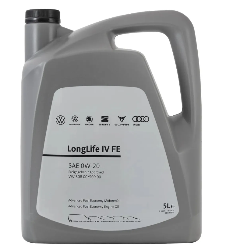 VW mootoriõli 0W20 VW GROUP LONGLIFE IV FE 5L