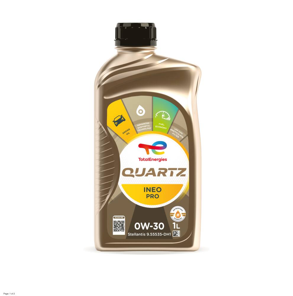Motor oil TOTAL 0W30 QUARTZ INEO PRO 1L
