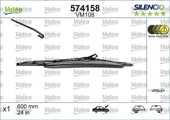 VALEO 574158 Klaasipuhastid
