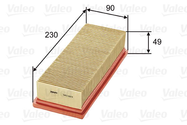 VALEO 585023 Воздушный фильтр