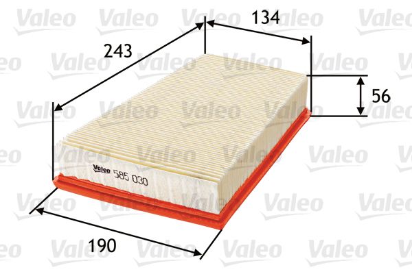 VALEO 585030 Воздушный фильтр