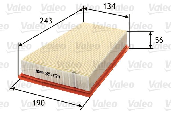 VALEO 585029 Воздушный фильтр