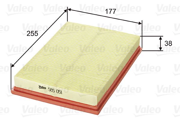 VALEO 585051 Воздушный фильтр