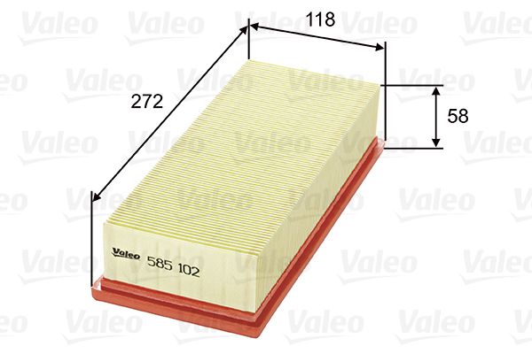 VALEO 585102 Воздушный фильтр