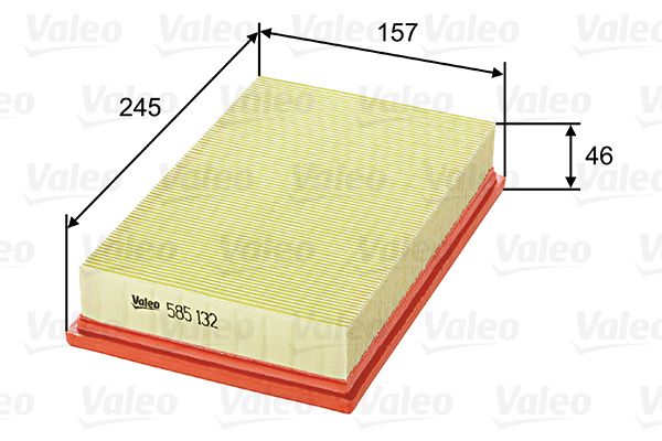 VALEO 585132 Воздушный фильтр