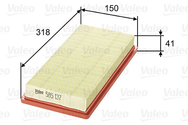 VALEO 585137 Воздушный фильтр