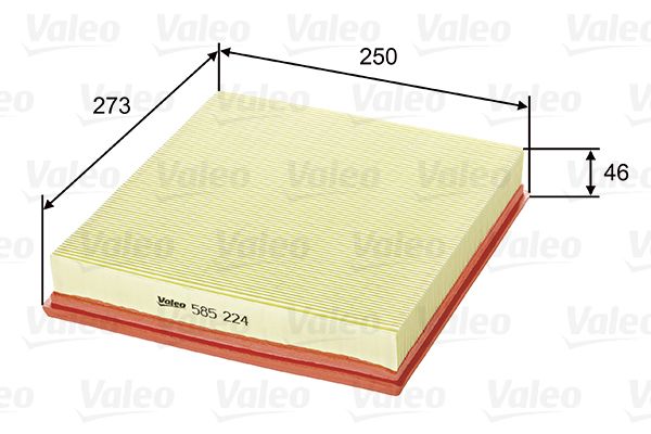 VALEO 585224 Воздушный фильтр