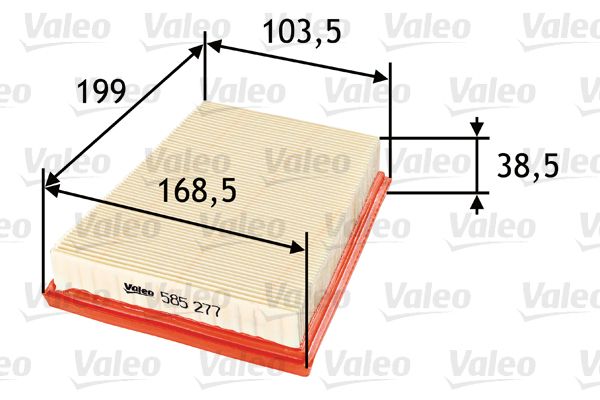 VALEO 585277 Воздушный фильтр