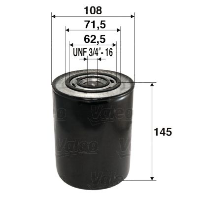 VALEO 586014 Alyvos filtras