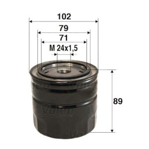 VALEO 586061 Alyvos filtras