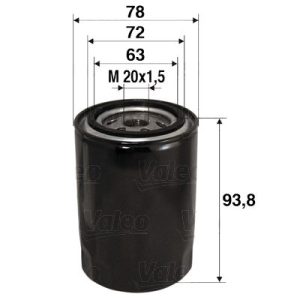 VALEO 586080 Oil filter