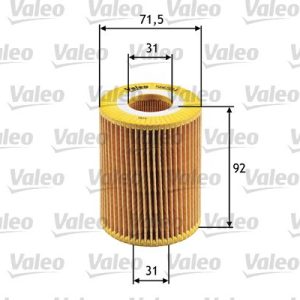 VALEO 586504 Alyvos filtras