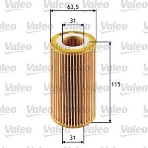 VALEO 586505 Alyvos filtras