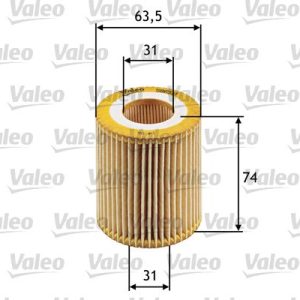 VALEO 586510 Alyvos filtras