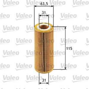 VALEO 586511 Alyvos filtras