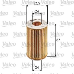 VALEO 586512 Alyvos filtras