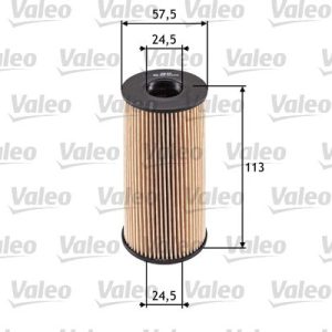 VALEO 586529 Alyvos filtras