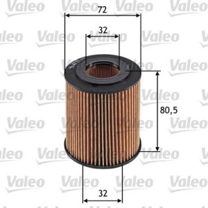 VALEO 586551 Alyvos filtras