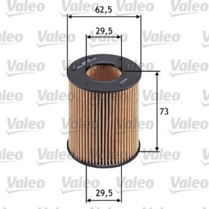 VALEO 586554 Alyvos filtras