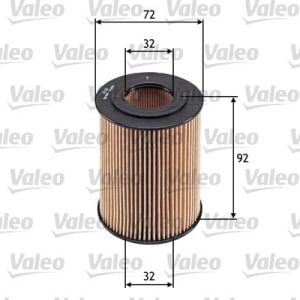 VALEO 586568 Alyvos filtras