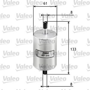 VALEO 587010 Kütusefilter