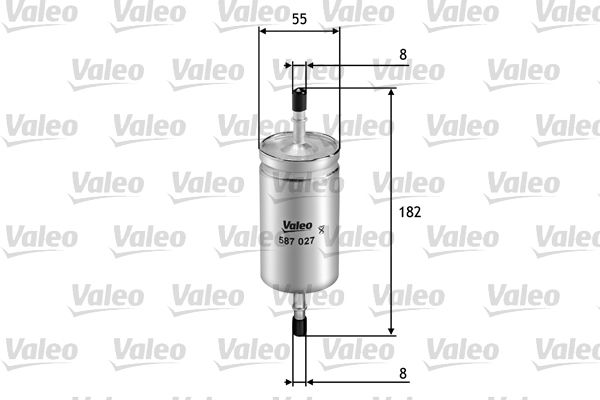 VALEO 587027 Топливный фильтр