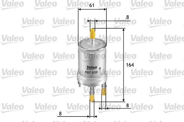 VALEO 587030 Топливный фильтр