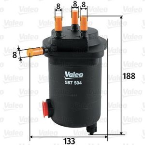 VALEO 587504 Kütusefilter