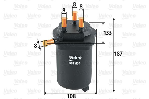 VALEO 587538 Топливный фильтр