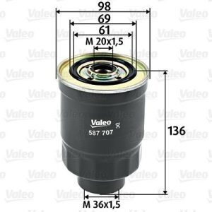 VALEO 587707 Kuro filtras