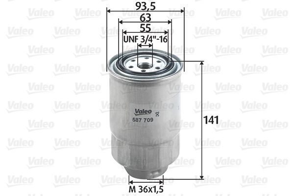 VALEO 587709 Fuel filter