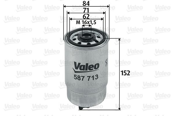 VALEO 587713 Топливный фильтр