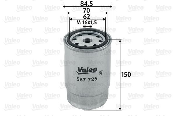 VALEO 587725 Топливный фильтр