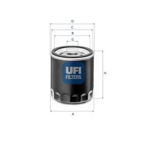 UFI 23.786.00 Eļļas filtrs