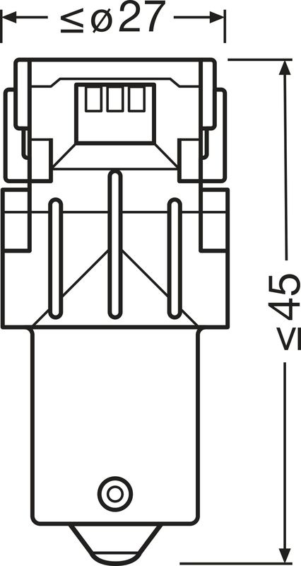ams-OSRAM 7507DYP-2BL Lemputė, indikatorius