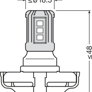 ams-OSRAM 5201DWP-1BL Spuldzīte, indikators