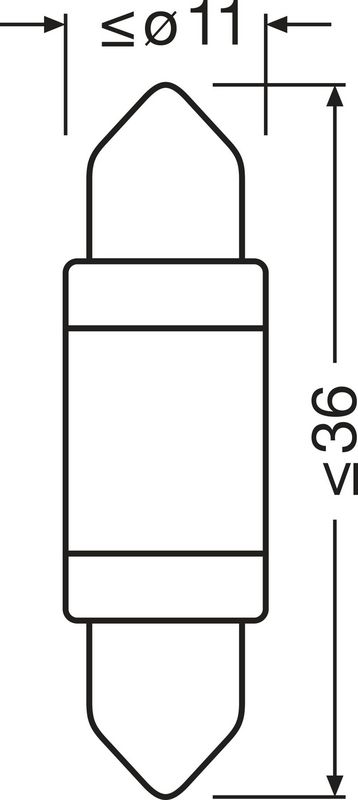 ams-OSRAM 6418DWP-1BL Lemputė, salono apšvietimas