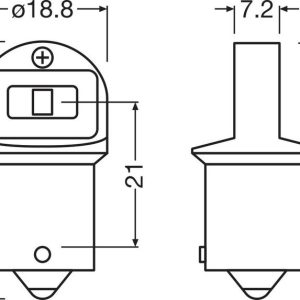 ams-OSRAM 5007DWP-2BL Lamp, indikaator