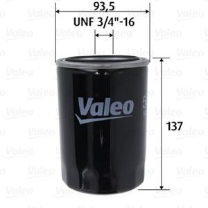 VALEO 586101 Alyvos filtras
