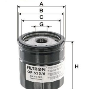 FILTRON OP 525/6 Alyvos filtras