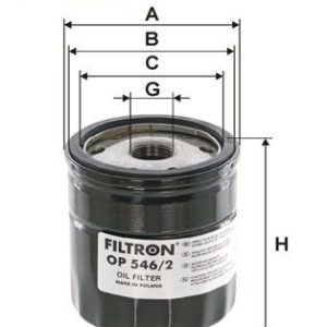 FILTRON OP 546/2 Alyvos filtras
