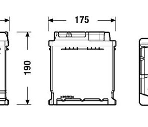EXIDE EA530 Starterio akumuliatorius