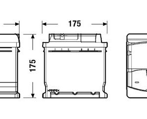 EXIDE EA612 Starter battery