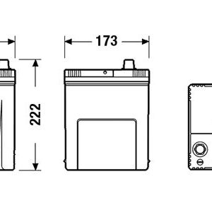 EXIDE EA654 Starter battery