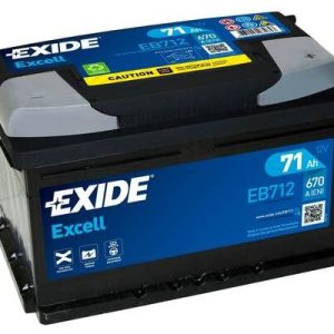 EXIDE EB712 Starterio akumuliatorius