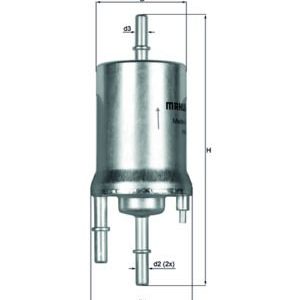 KNECHT KL 156/1 Fuel filter