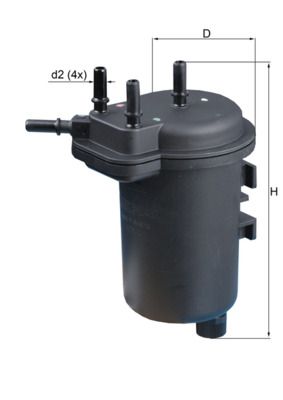 KNECHT KL 432 Топливный фильтр