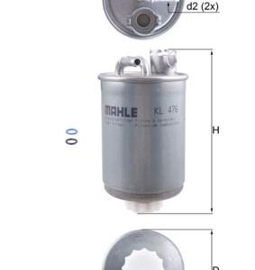 KNECHT KL 476D Fuel filter