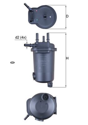 KNECHT KL 632D Топливный фильтр